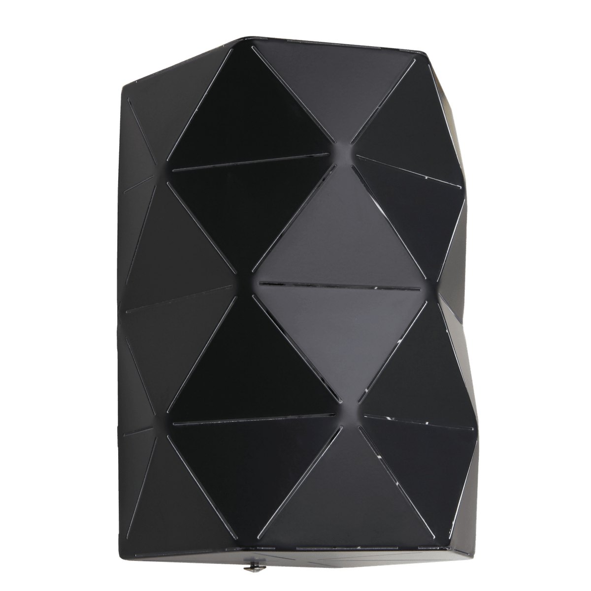 Black Laser Cut Wall Light — transparent background