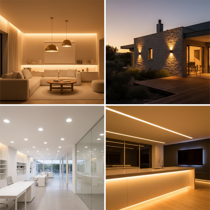 Custom Home Led Staircase lighting ideas for South African homes | LED step lights ...