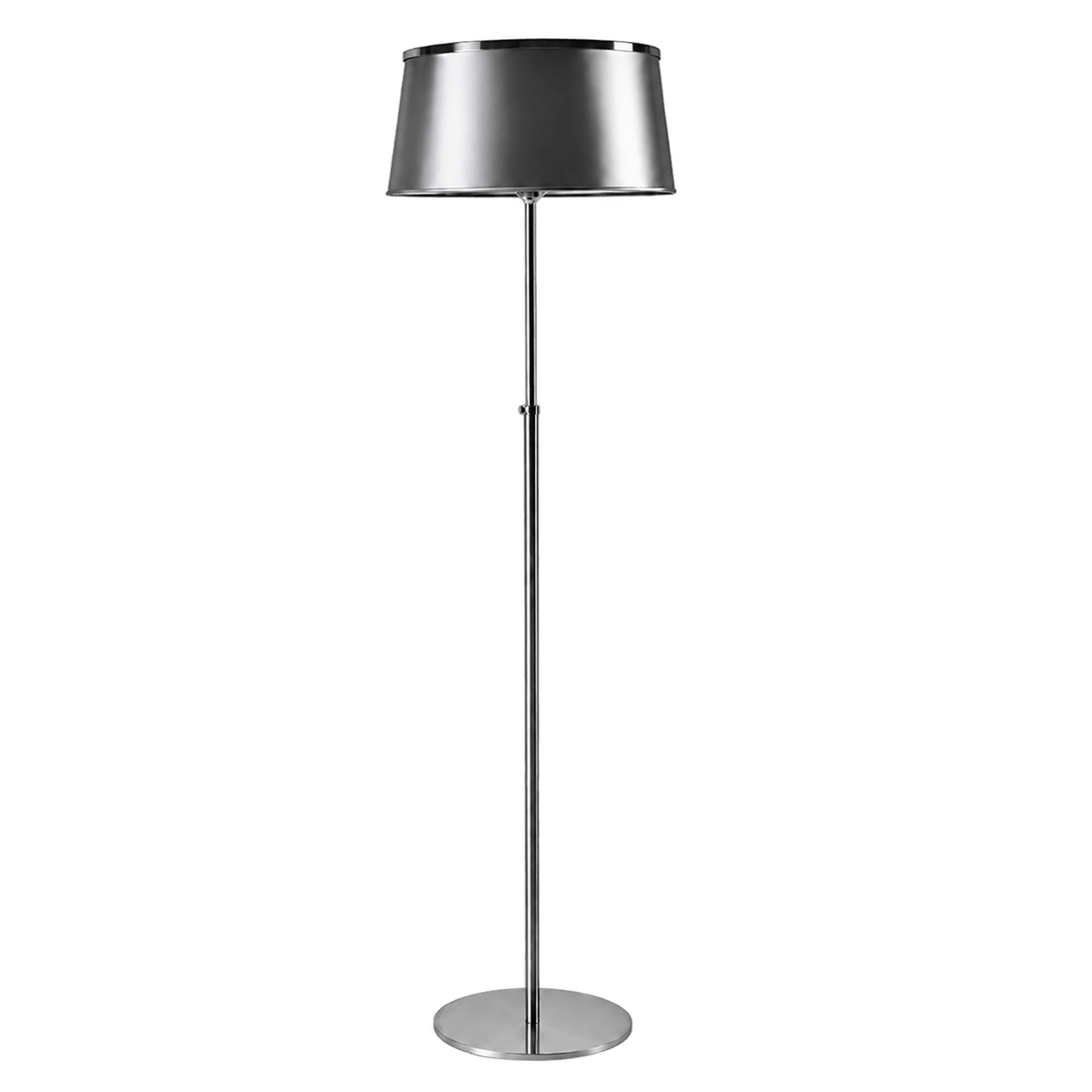 Satin Chrome with Silver Shade (Adjustable Height)