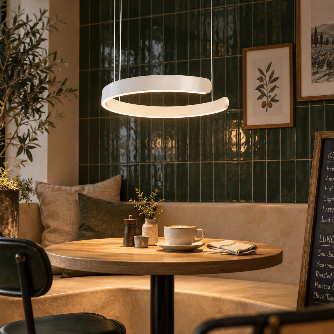 Alina White LED Pendant lifestyle image 2