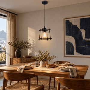 Bare Black Pendant Light lifestyle image 1
