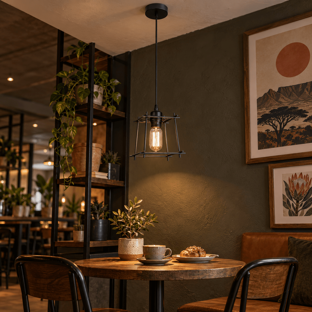 Bare Black Pendant Light lifestyle image 2