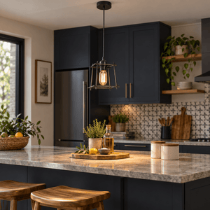 Bare Black Pendant Light lifestyle image 3