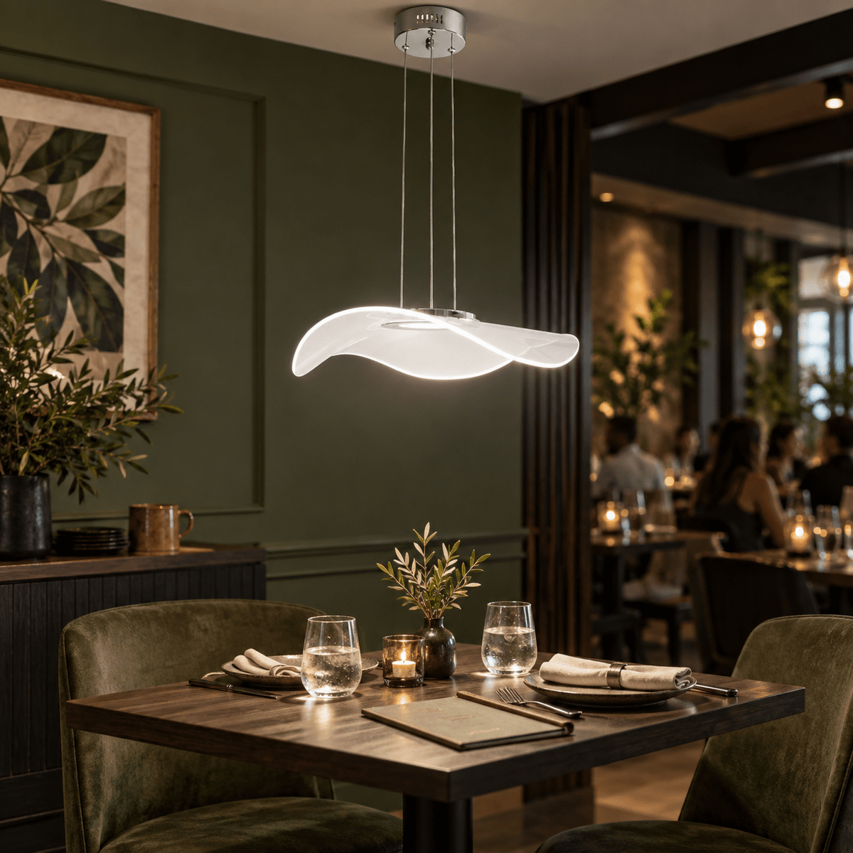 Ray Acrylic CCT LED Pendant Light lifestyle scene 2