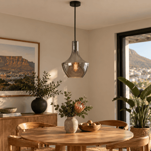 Vase Smoke Glass Pendant Light lifestyle scene 1