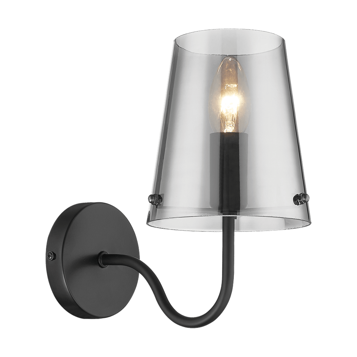 Calypso Smokey Indoor Wall Light on a transparent background