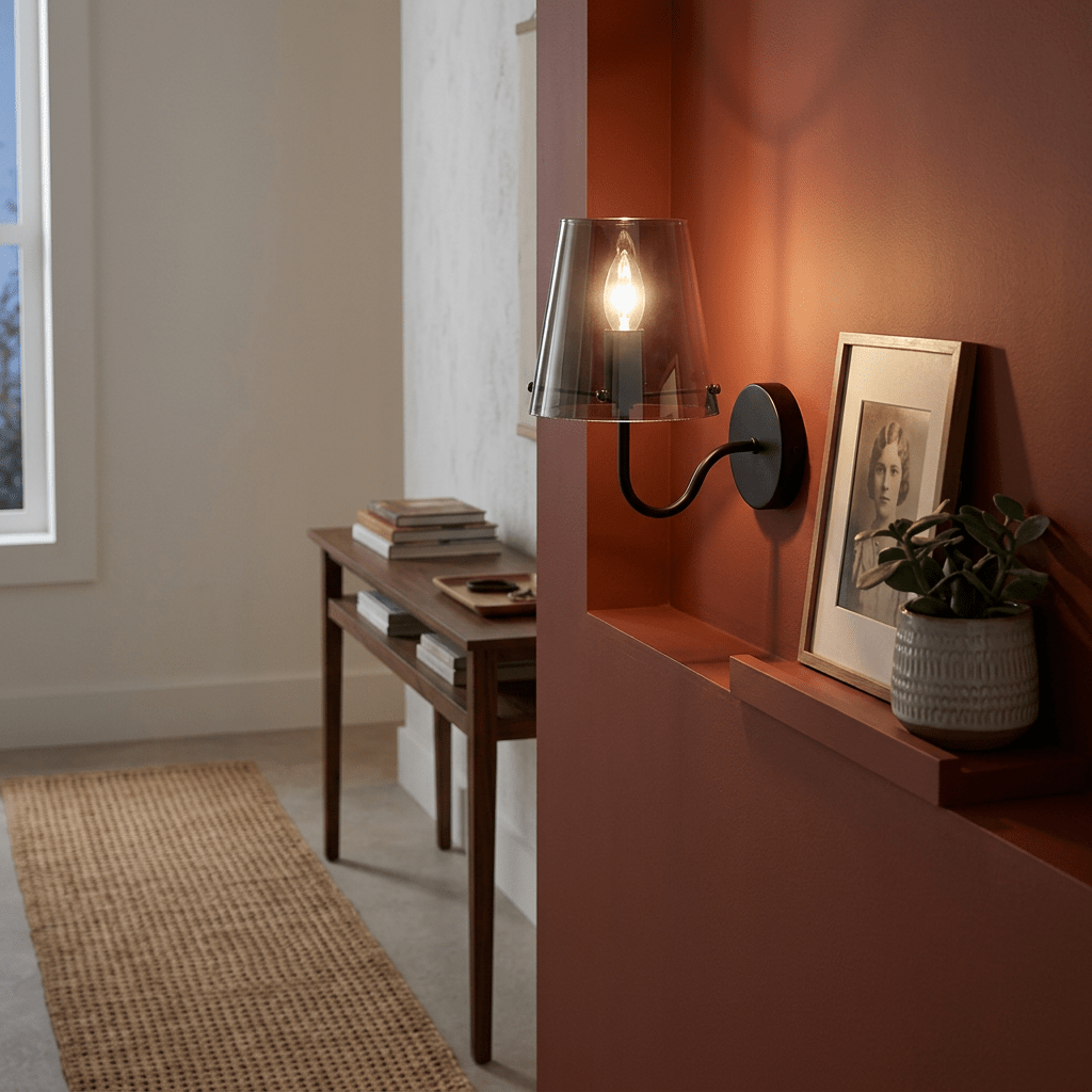 Calypso Smokey Indoor Wall Light