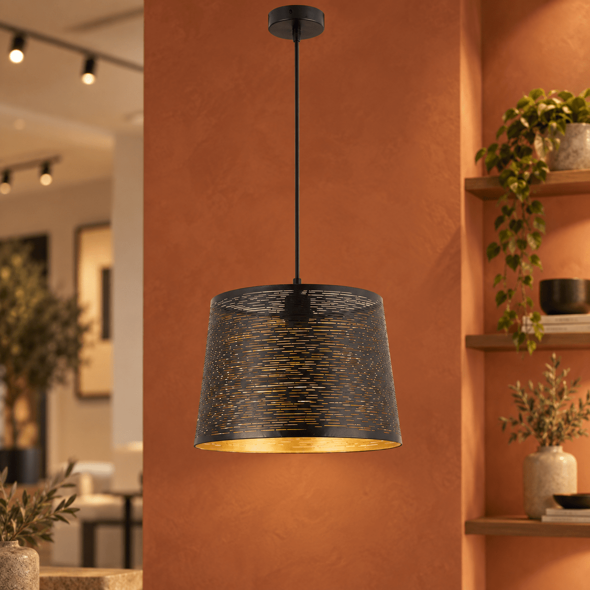 Kada Black & Gold Pendant Light lifestyle image 4