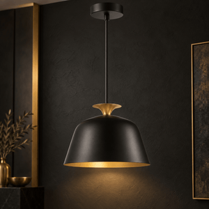 Whoa Black & Gold Pendant Light lifestyle image 3