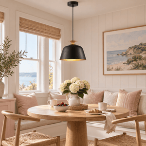 Whoa Black & Gold Pendant Light lifestyle image 4