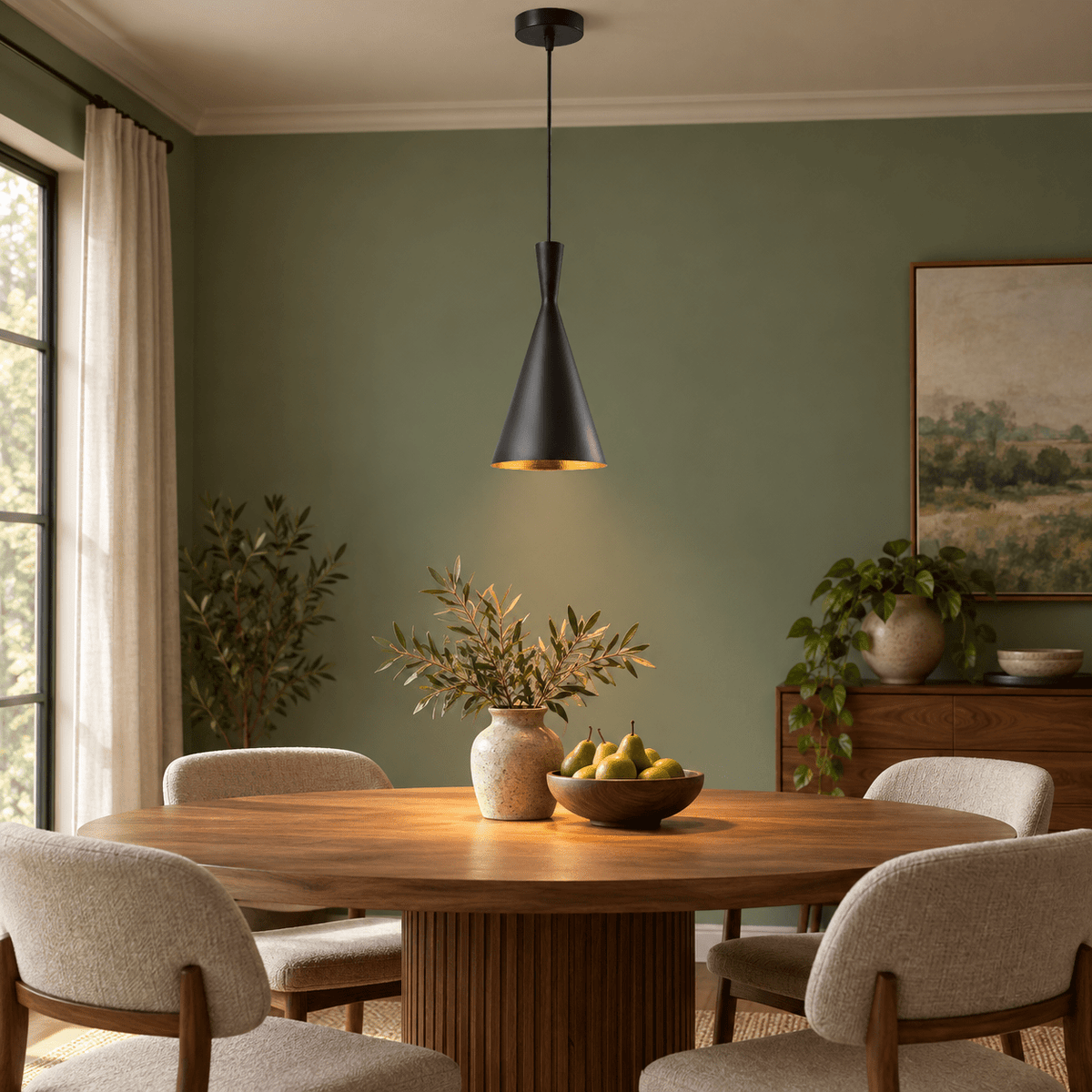 Wicked Black & Gold Pendant Light lifestyle image 1