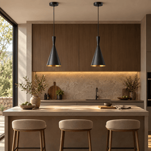 Wicked Black & Gold Pendant Light lifestyle image 2