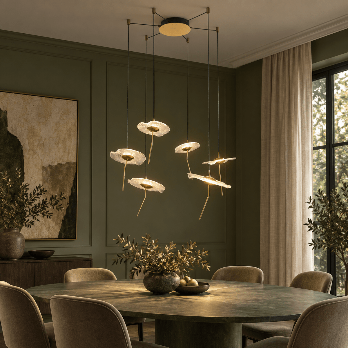 Kinoh Cluster LED Pendant 6 Light lifestyle image 1