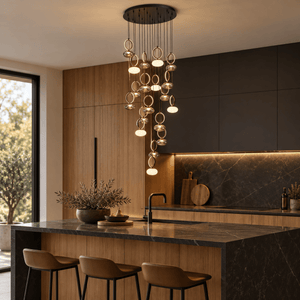 Bayor Black, Opal & Smoke Cluster Pendant Light lifestyle image 2