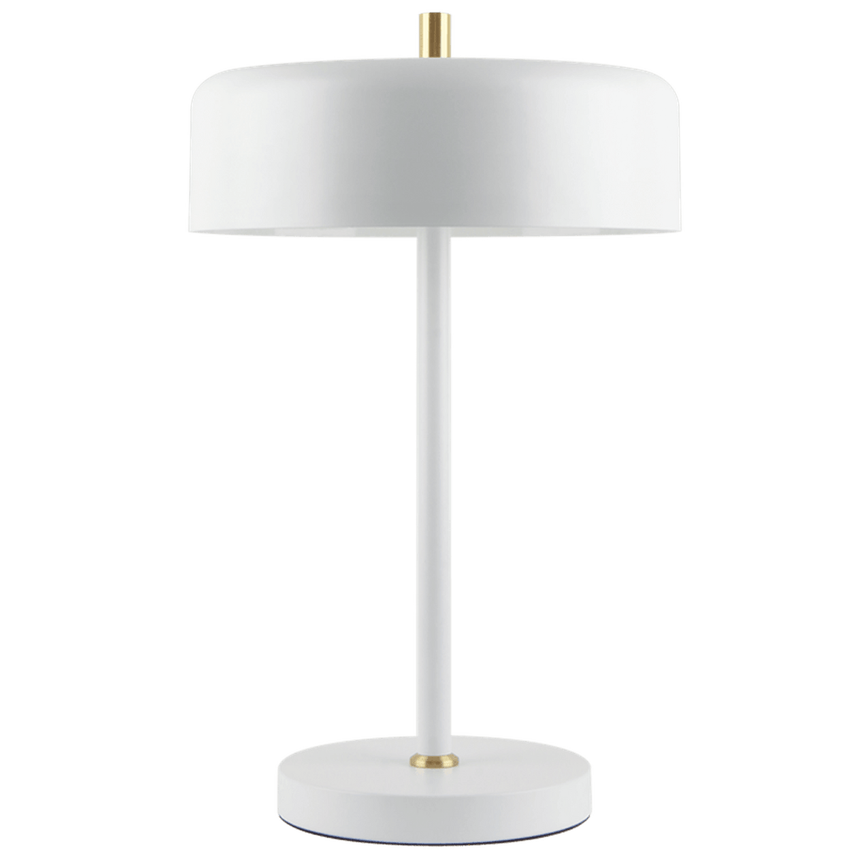 Diaz White Table Lamp with transparent background