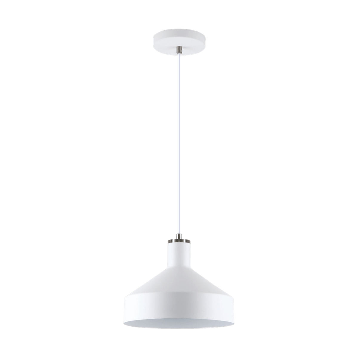 Orka White Pendant Light with transparent background