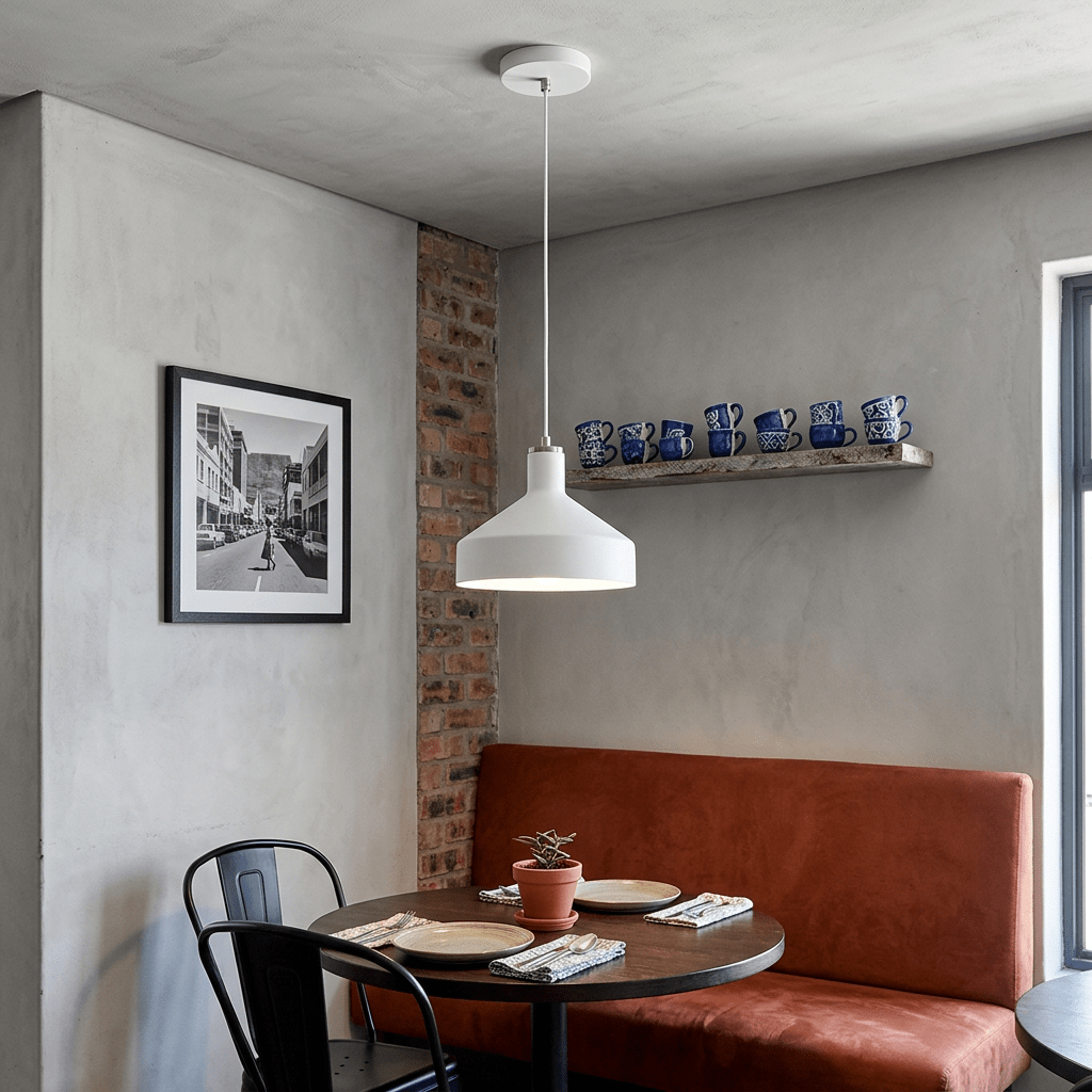 Orka White Pendant Light