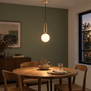 Croquet Small Pendant Light — Dining table centerpiece in a small lounge