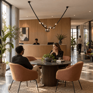 Lazy Leather LED Pendant Light, lifestyle scene 3