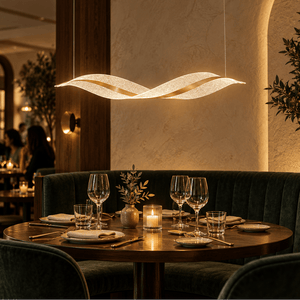 Gold Butterfly LED Pendant Light, lifestyle scene 4