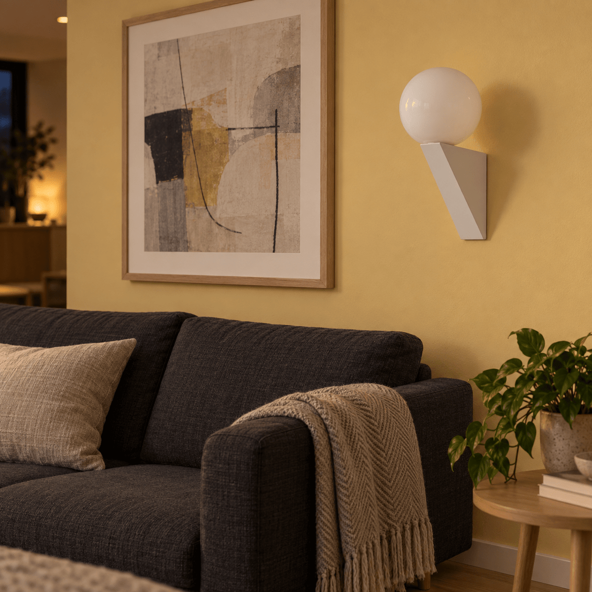 Floyen White Wall Light lifestyle image 4