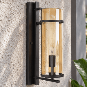 Fox Amber Outdoor Wall Light lifestyle image 3