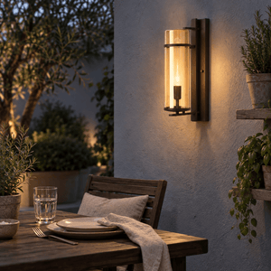 Fox Amber Outdoor Wall Light lifestyle image 4