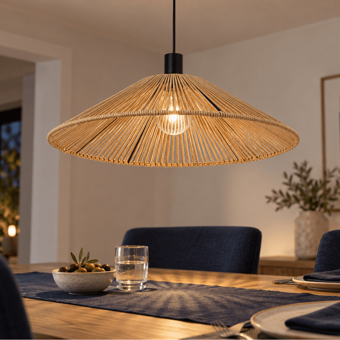 Nata Natural Rope Pendant lifestyle image 3