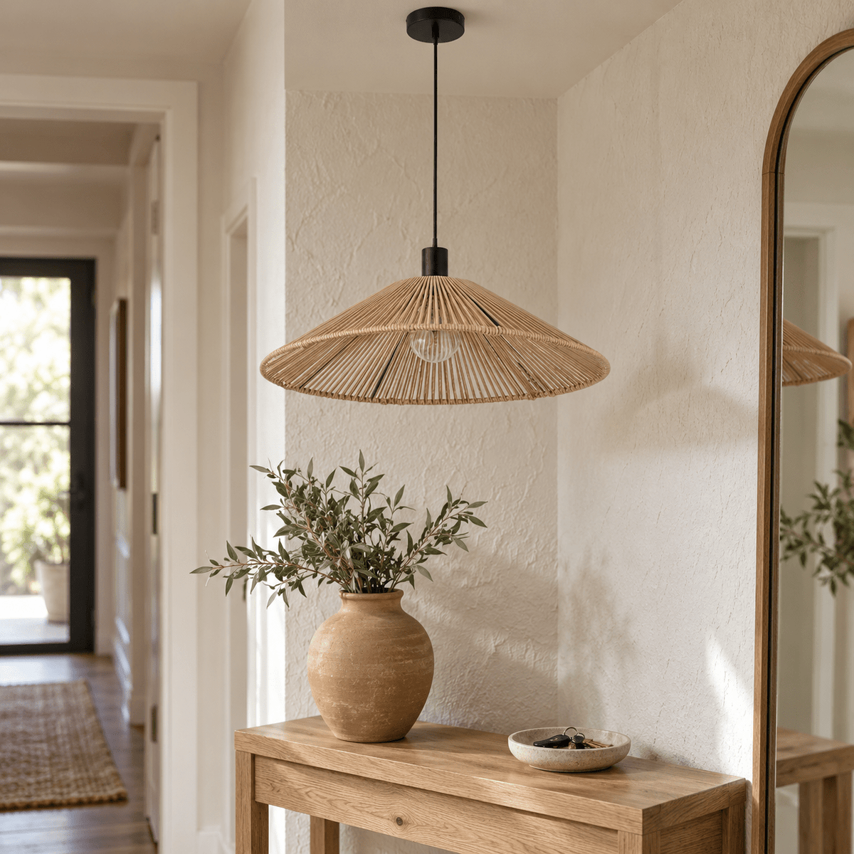 Nata Natural Rope Pendant lifestyle image 4