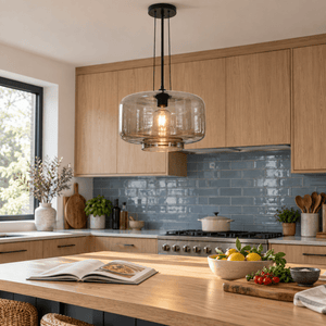 Idle Smoke Glass Pendant Light lifestyle image 1
