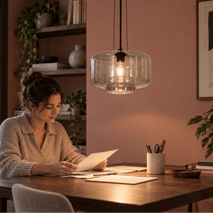 Idle Smoke Glass Pendant Light lifestyle image 4
