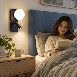 Nelson Black Wall Light lifestyle image 1