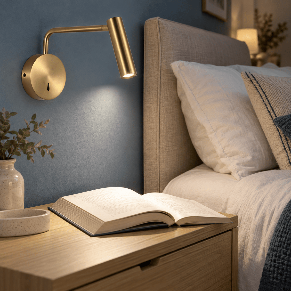 Minine Gold LED Wall Light lifestyle image 1