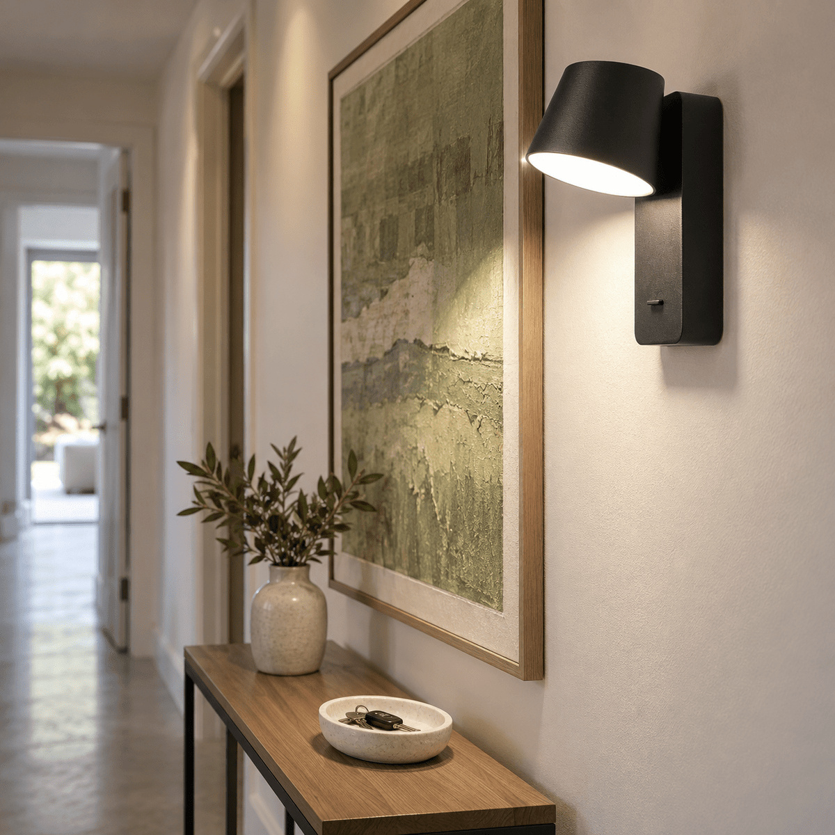 Luigi Black LED Wall Light lifestyle image 2