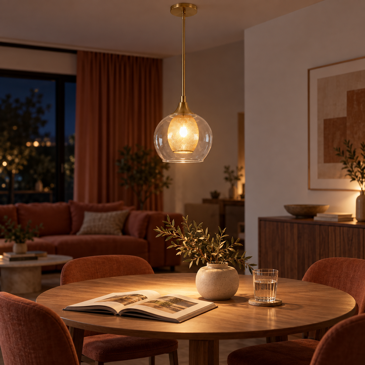 Pandora Gold Pendant Light lifestyle image 4