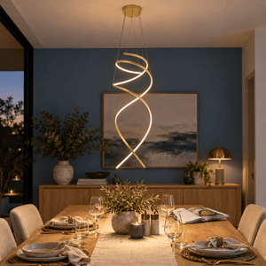 Swoon Gold LED Pendant Light lifestyle image 1