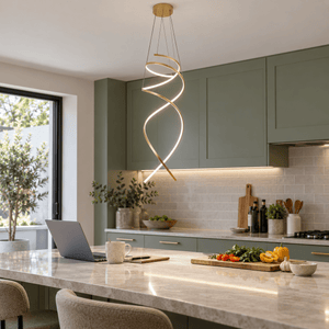 Swoon Gold LED Pendant Light lifestyle image 2
