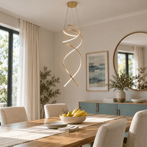 Swoon Gold LED Pendant Light lifestyle image 4