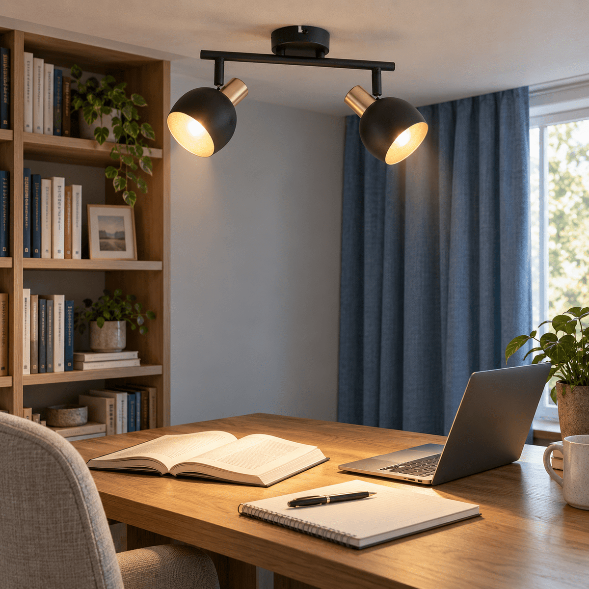 Boku Black & Gold 2 Light Spotlight lifestyle image 2