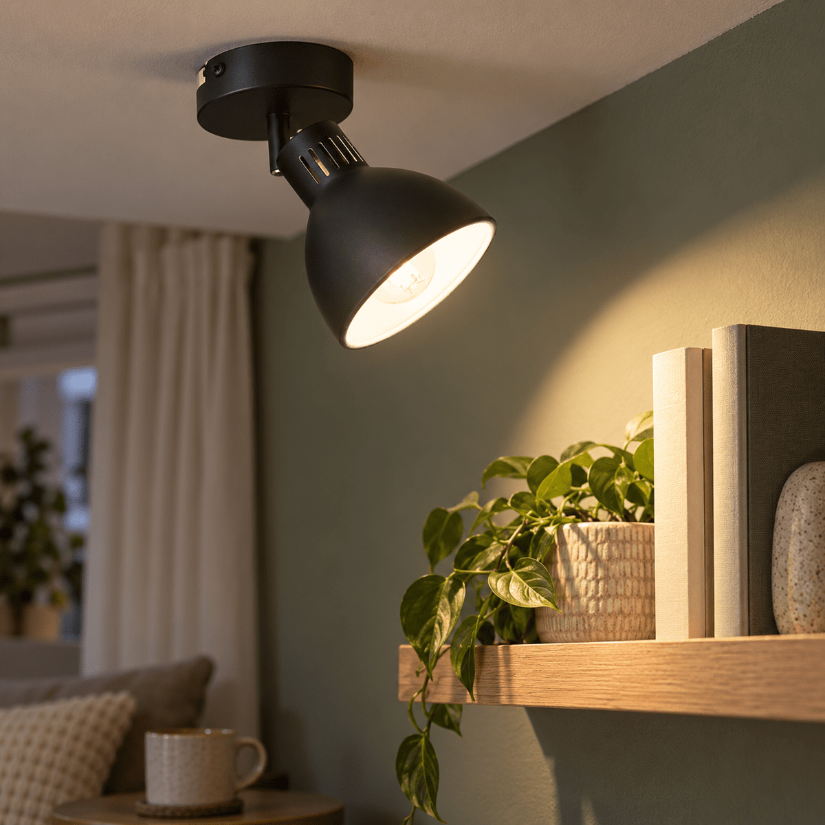 Kane Black 1 Light Spotlight lifestyle image 3