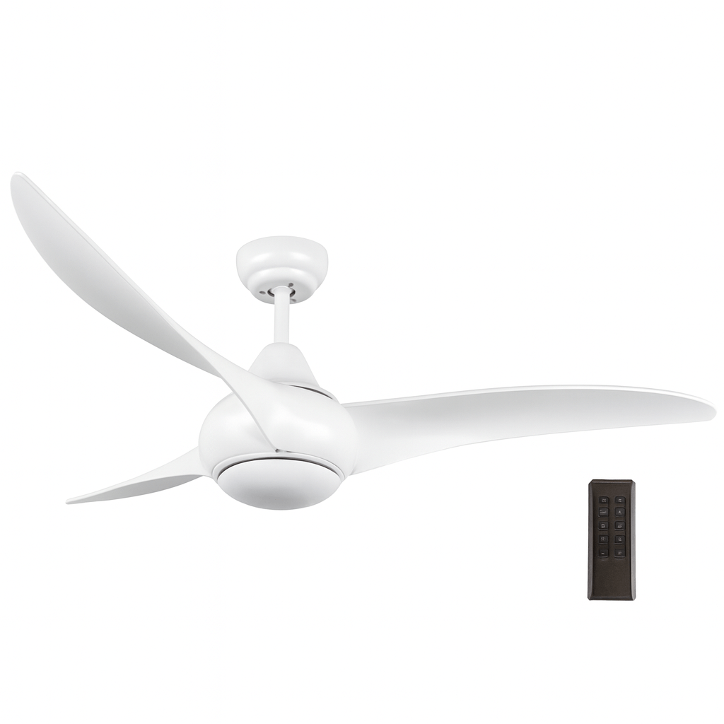 Ceiling Fan with Remote - White