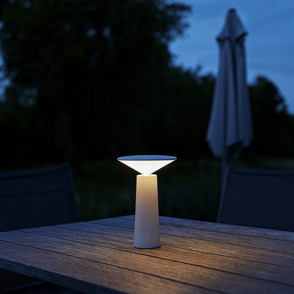 Galaxy White Rechargeable Table Lamp