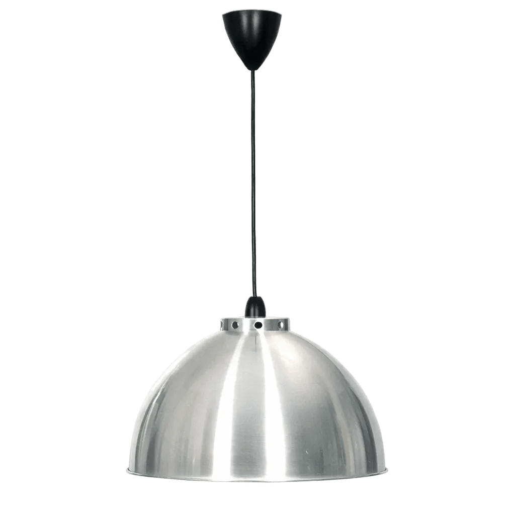 Silver Satin Aluminium Pendant Light Modern Cone Design