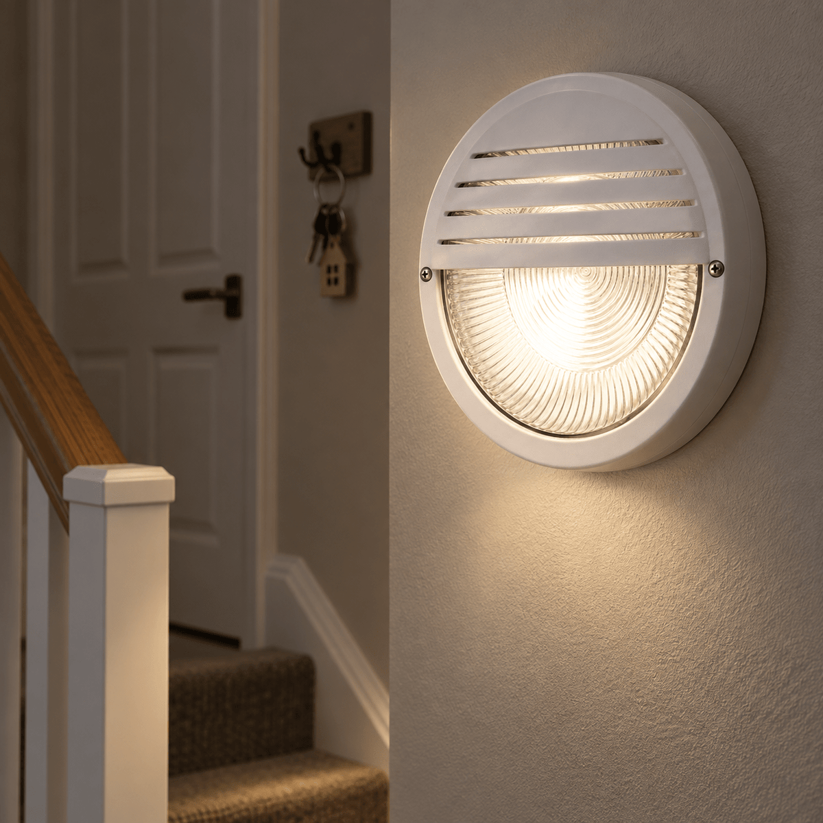 PVC Bulkhead with Clear Glass Round with Grid lifestyle scene 3