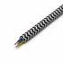 Black & White 3 Core Canvas Cable - 0.75mm² x 20m
