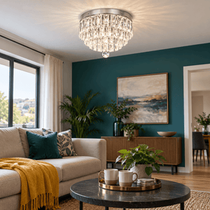 Tulip Chrome LED Ceiling Fitting lifestyle photo 1