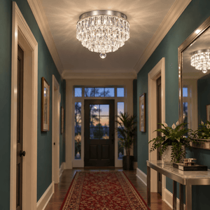 Tulip Chrome LED Ceiling Fitting lifestyle photo 4