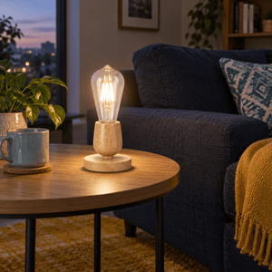 Brightstar Wood Metal Table Lamp Compact Design lifestyle photo 3