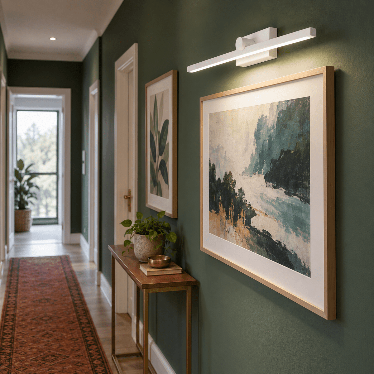 White Indoor LED Wall Light Adjustable Arm LED lifestyle photo 3