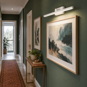 White Indoor LED Wall Light Adjustable Arm LED lifestyle photo 3